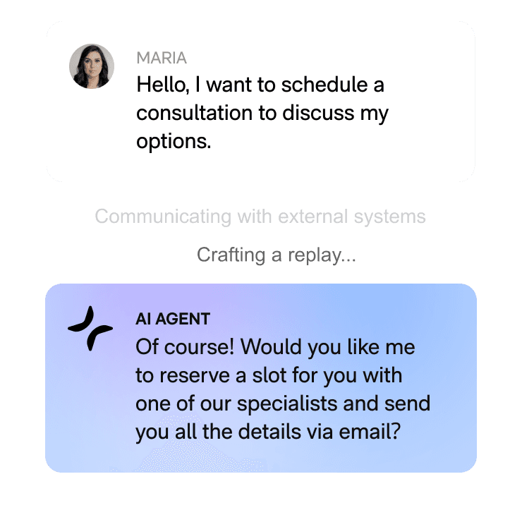 AI Agent handling repetitive tasks