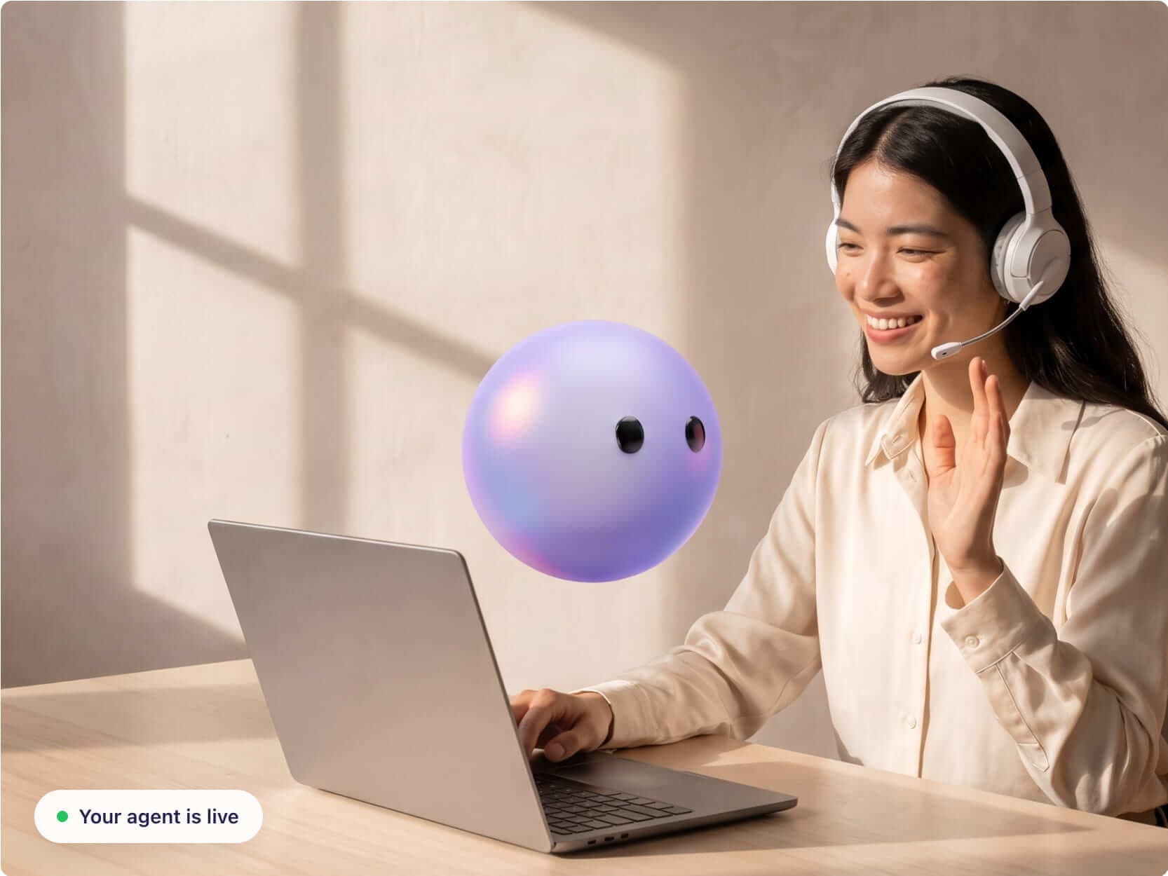 Master Agent building an agent through a chat conversation