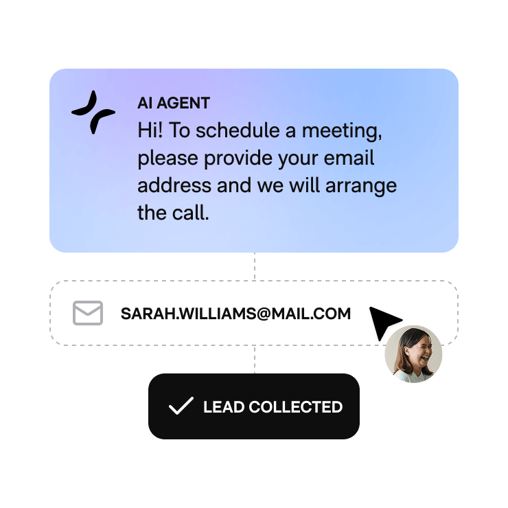 Turn visitors into qualified leads around the clock