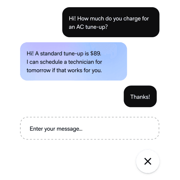 Offer real-time support on your website